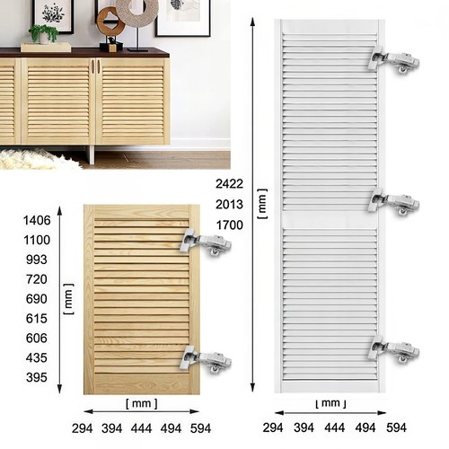 Natural white wood front - natural,