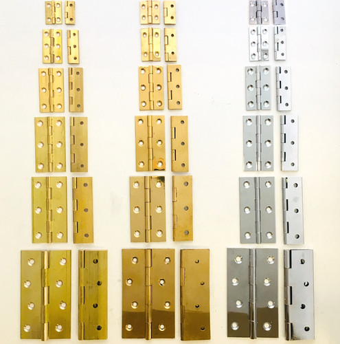 Solid brass drawn - solid, hinges