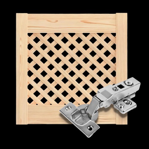 Natural lattice front door - natural,